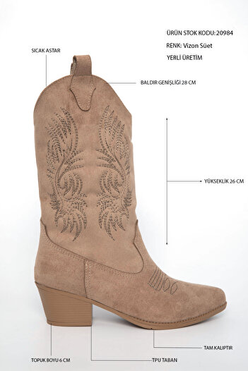 SOHO Mink Suede Women's Boots & Booties 20984