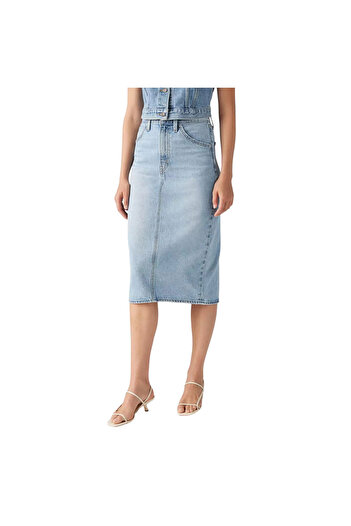 Levi's HR hátul sliccelt szoknya, szegecses díszítéssel