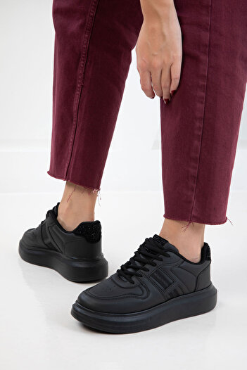 SOHO Black-Black Women's Sneaker 20959