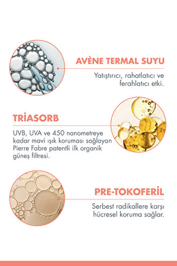 Avene Fluid SPF 50+ Normal Veya Karma Ciltler için Yüksek Korumalı Güneş Kremi 50 ml