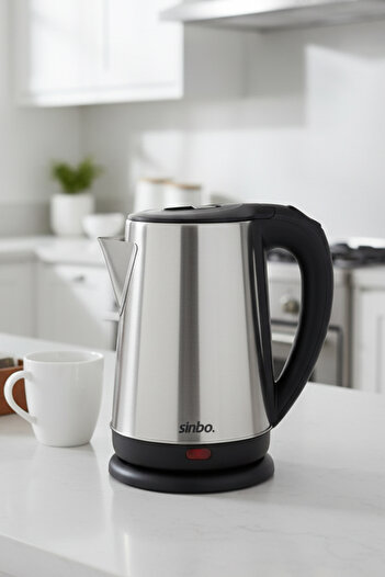 Sinbo SK-8026 1500 W Water Heater - 1.8 Lt Steel Kettle, 360 Degree