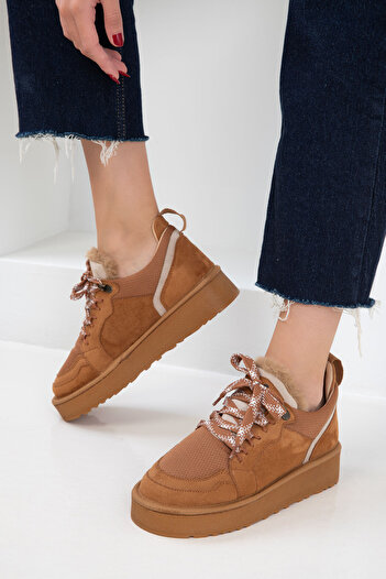 SOHO Tan Suede Women's Sneaker 20934