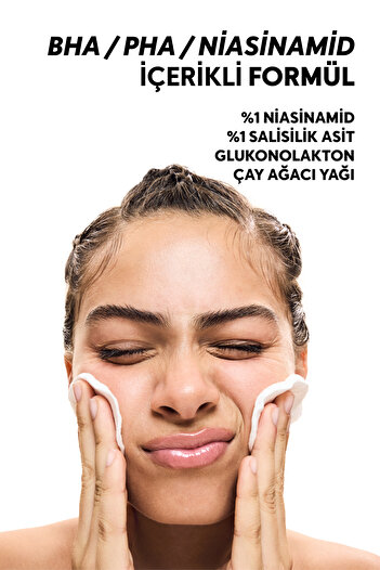 Cream Co. Akne Karşıtı Gözenek Sıkılaştırıcı BHA PHA Niacinamide Tonik | Arındırıcı | Glikolik Asit | 200ML