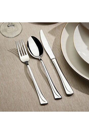 Nehir Maksi Sade 12-Person 89-Piece Cutlery Set with Leather Case