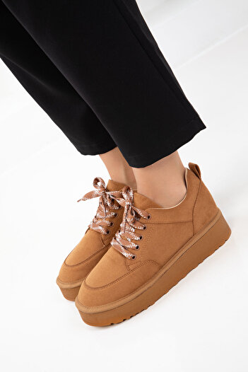 SOHO Tan Suede Women's Sneaker 20935