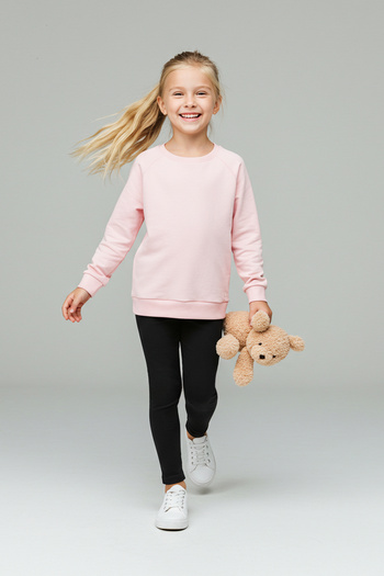 TRENDYOLKIDS Black Cotton Thick/Fleece Inside Bomber Knitted Girl's Leggings Tkdaw26Ta00007