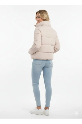 ONLY Γυναικείο παλτό Onlnewcool Beige Puffer - 15295424