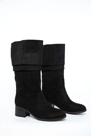 SOHO Black Suede Women's Boots & Booties 21013