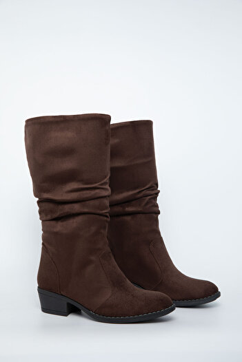 SOHO Brown Suede Women's Boots & Booties 20886