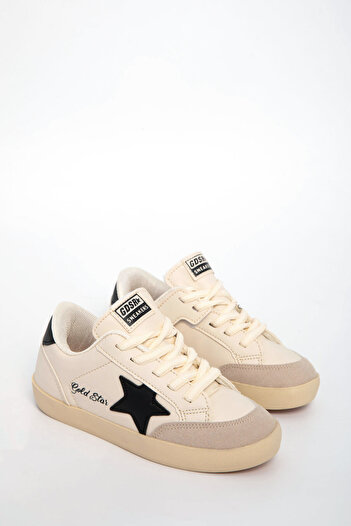 SOHO Beige-Black Children's Unisex Sneaker 20961