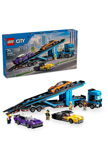 LEGO ® City Car Transporter Truck with Sports Cars 60408 Building Set for 7+ Year Old Kids (998 P)