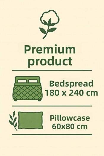 Evimcim Single Premium Pike Set Beige Color Elegant Design 100% Comfort and Elegance