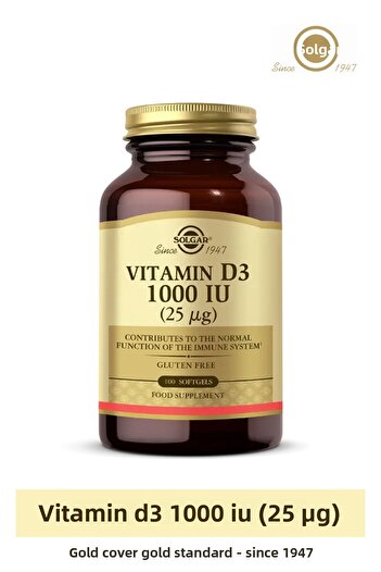 Solgar Vitamin D3 1000Iu 100 Capsules