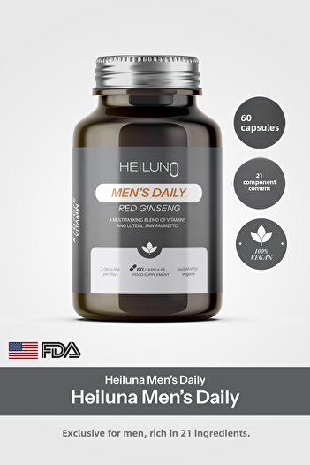 Heiluna Men's Daily Multivitamin for Men |   60 Capsules |   Vegan