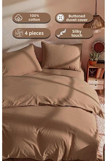 Karna Home Stonewash Cotton Duvet Cover Set 200X220