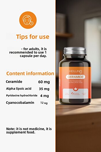 Heiluna Ceramide |   60 Capsules |   Vegan