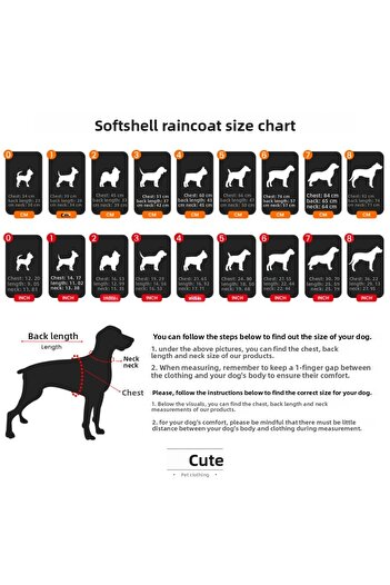 Lindodogs Softshell Black Skull Small, Medium and Large Breed Dog Raincoat
