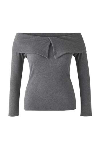 Trendyol Curve Gray Camisole Knitted Plus Size Blouse Tbbaw25Af00024