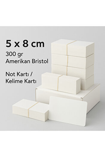 OzmeralBaskı Boş Kartvizit Boy – 50 Adet – 8x5 cm Kalın Not Kağıdı – Yazı ve Tasarım İçin Uygun