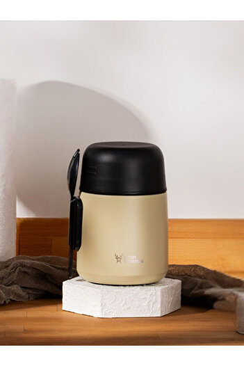Star Termos Thermbox 500 ml Stainless Steel Food Thermos |   Baby Food and Food Thermos - Cream