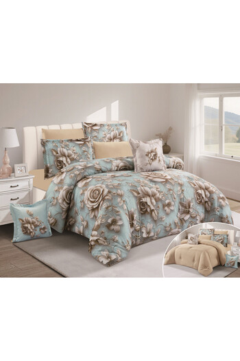 HOURS Duvet set from Horse Curse 8 pieces, luxurious wood, Sheila-02