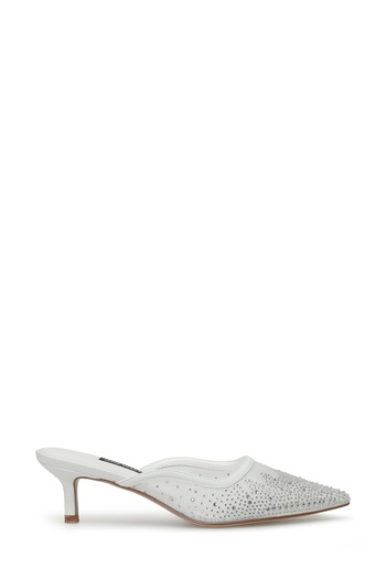 Nine West Adred 4Fx White Women's Heeled Slippers