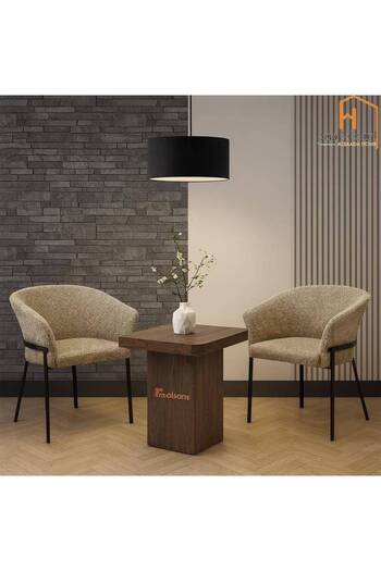 Al Saada Home Premium Tea Table Set - 2 Chairs - Wooden
