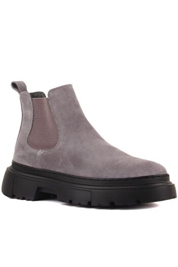 SailLakers - Gray Suede Men's Chelsea Boots 102-9046-H1308