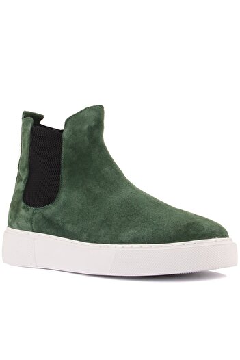 SailLakers - Yeşil Süet Deri Eva Taban Unisex Chelsea Bot 102-041-HE1065
