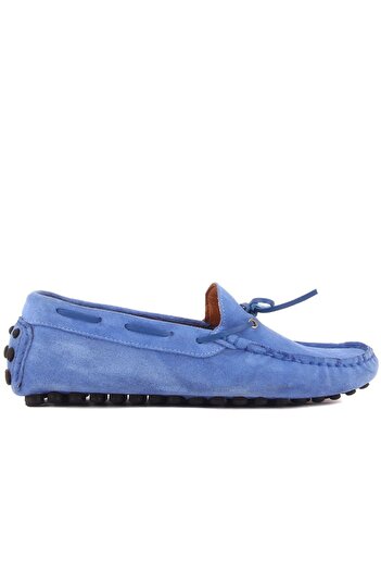SailLakers - Mavi Süet Erkek Loafer 101-3791-11169