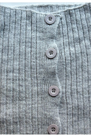 Noi Belis Basic Crop Yumuşak Dokulu Dik Yaka Triko Hırka AW25HI0004