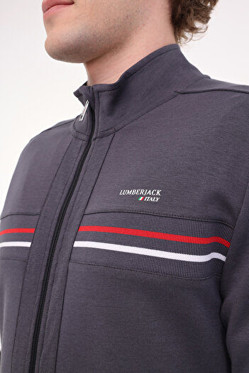 lumberjack ML ROBERT 18ITL411 5FX Antrasit Erkek Eşofman Üstü
