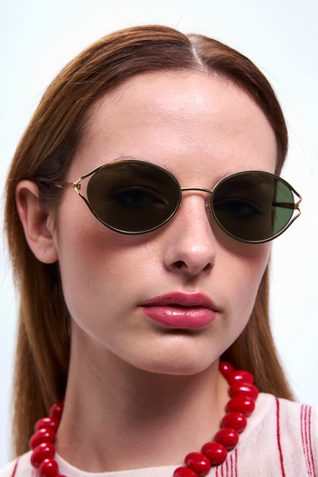 Bilge Karga Salkım Gold Green Sunglasses