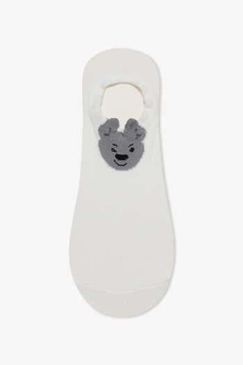 Penti 3 Pairs Cotton Dog Pattern Sneaker Socks