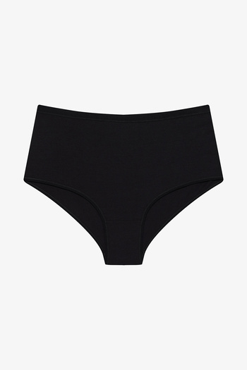 Penti Schwarzes, schickes, dreiteiliges, mehrfarbiges Highwaist-Slip-Höschen