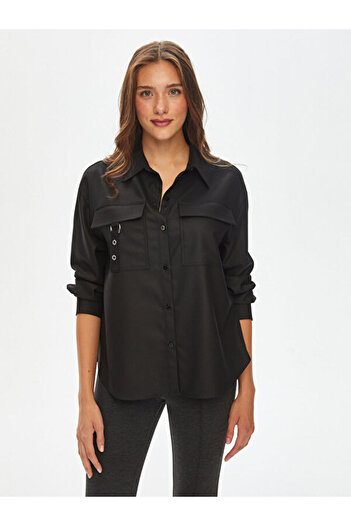 Faik Sönmez Tunica overshirt cu detaliu cu cataramă D 69613