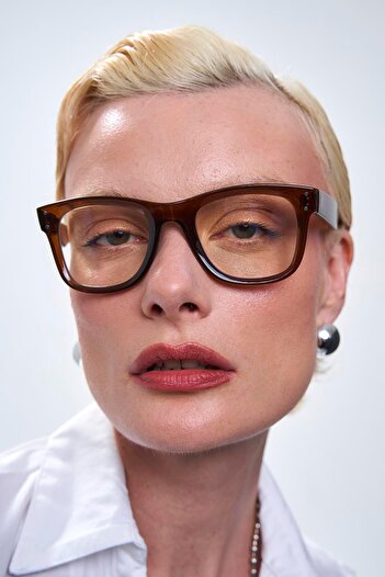 Bilge Karga Belen Brown Blue Light Protective Glasses