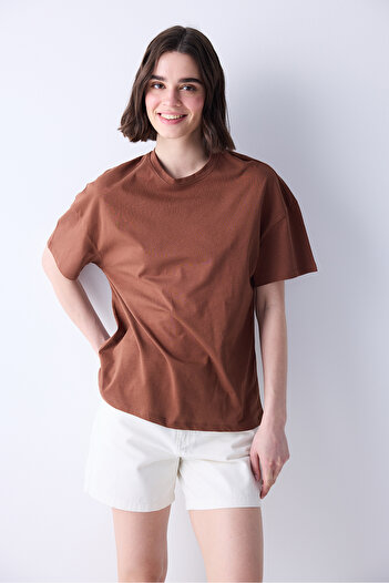 Penti Oversize Brown T-Shirt
