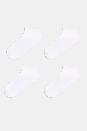 Penti Basic 4-Piece White Booties Socks