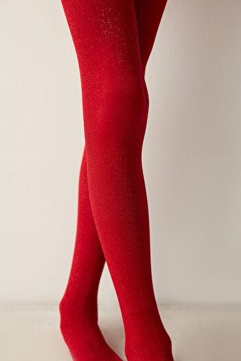 Penti Pretty Red Shiny Pantyhose