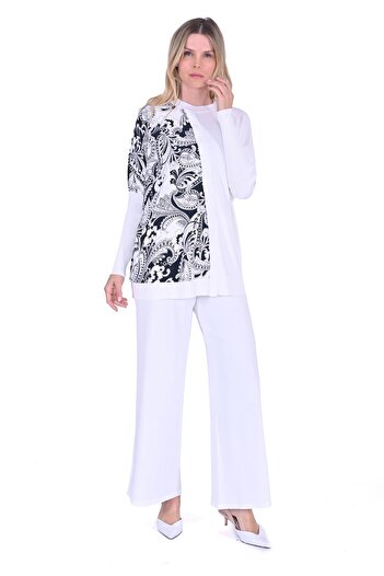Invee Fifti Fifti Tunic Ecru