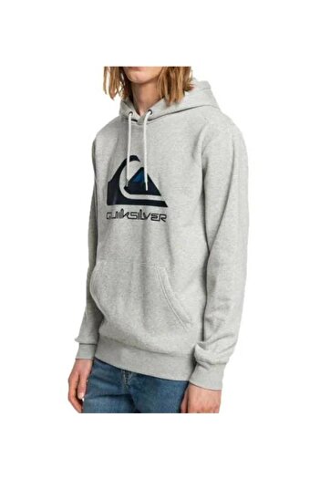 Quiksilver Big Logo Hood Ανδρικό γκρι φούτερ Eqyft04450-sgrh