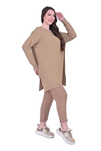 Invee Petibor Knitwear Tunic Camel