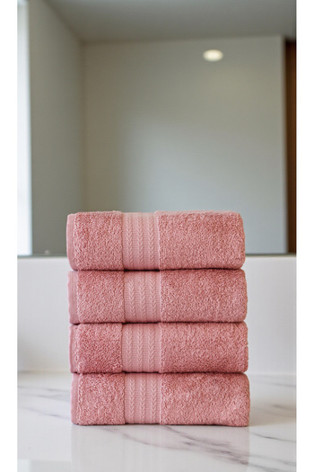 Denia Home Textile |   Evoa |   100% Cotton 4-Piece Hand / Face Towel Set