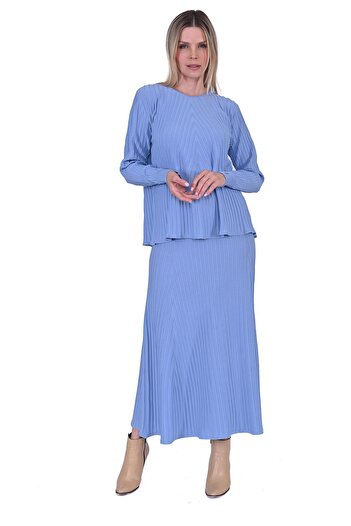 Invee Application Knitwear Tunic Blue
