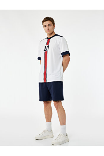 Koton Relaxed Cut Pocket Detail Lace-Up Waist Sports Shorts