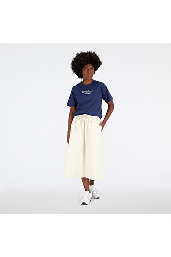 New Balance Wnt3379 Navy Blue Women's T-Shirt