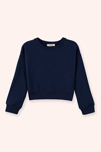 Panço Kız Çocuk Lacivert Sweatshirt