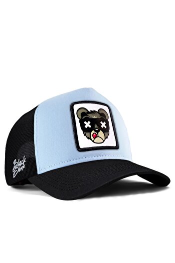 BlackBörk Șapcă de camioner negru-albastru cu logo-ul Bear