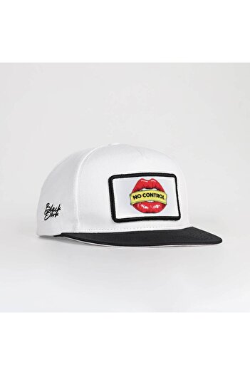 BlackBörk No Control Logo Black and White Hip Hop Cap